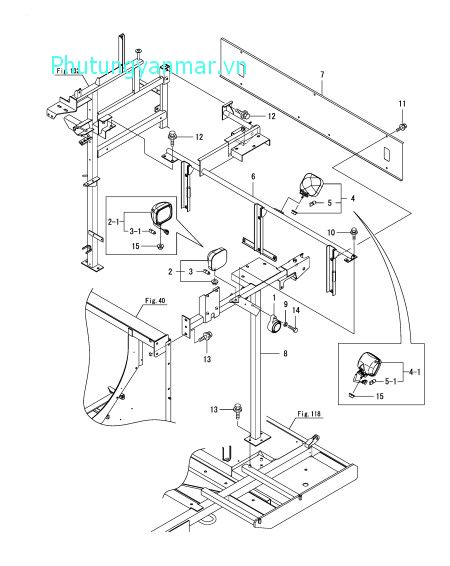 Giá đỡ thùng chứa lúa